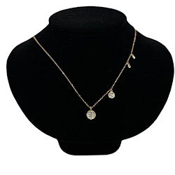 10kt Yellow Gold Necklace .15ctw Diamonds