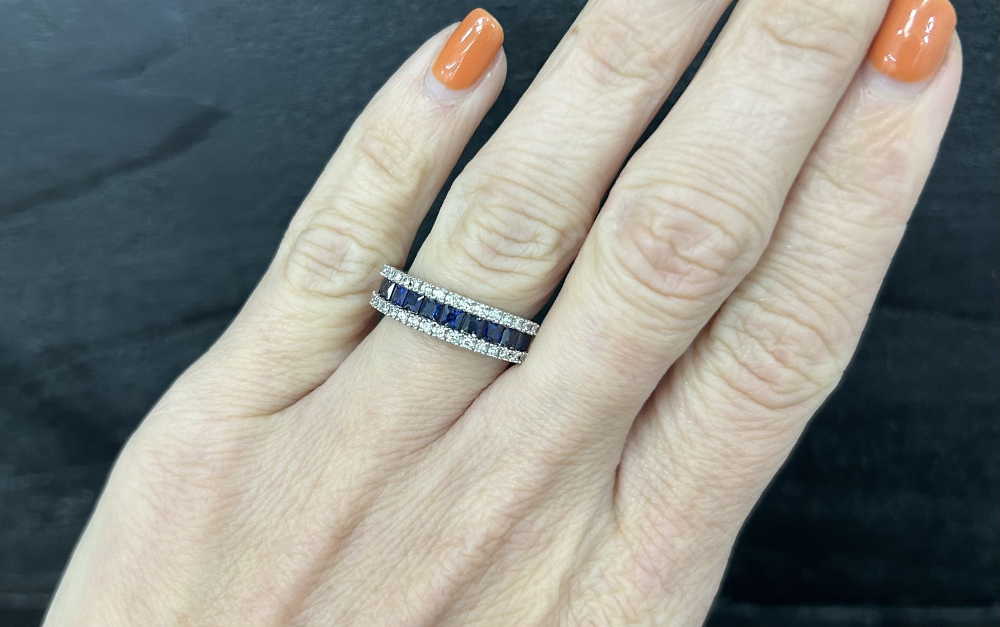 Sapphire & Diamond Band!