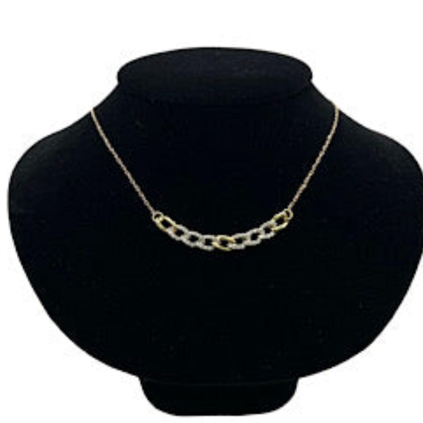 14kt Yellow Gold 4.9g Necklace .33ctw Diamonds 18" Total Length