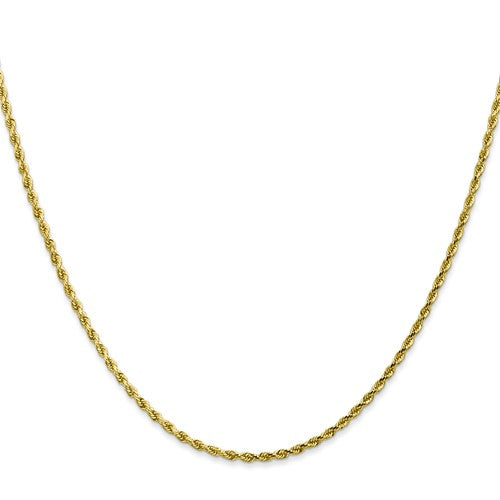 10k 1.75mm 20" Diamond-cut Rope Chain 5g