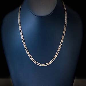 10k 15G Yellow Gold 5.5mm 20" Figaro Chain