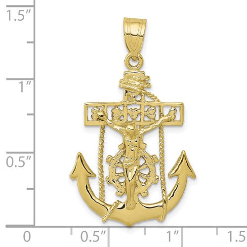 10k Mariners Cross Pendant 3g