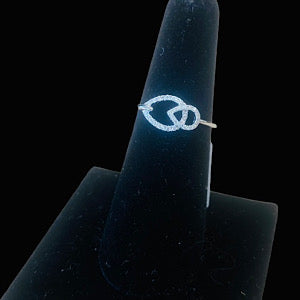 14kt White Gold Interlocking .13ctw Diamond Ring