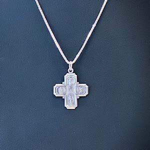 Sterling Silver 4 Way Cross
