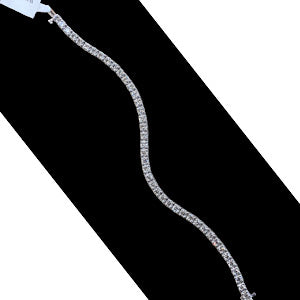 14kt White Gold 5ctw Round Diamond Tennis Bracelet