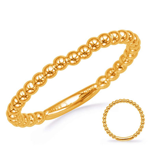 10kt Yellow Gold Bead Ring