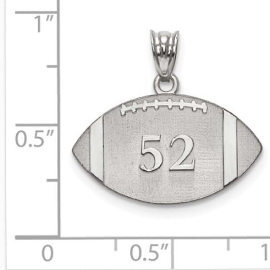 Sterling Silver Football Pendant