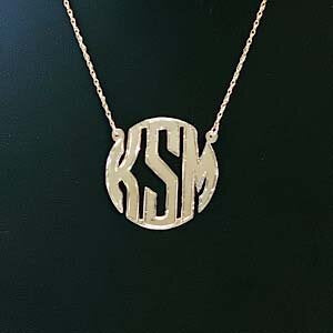 10kt Yellow Gold Block Letter Monogram