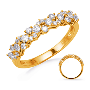 14kt Yellow Gold .52ctw Round Diamond Fashion Ring