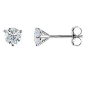 1.20ctw Round Diamond Post Earrings