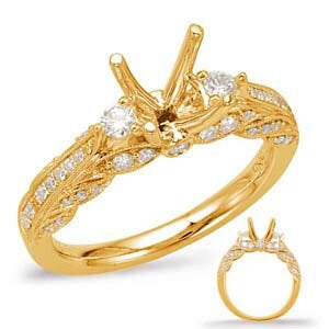 14kt Yellow Gold Engagement Ring