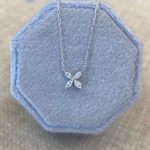 14kt White Gold .05ctw Diamond Pendant