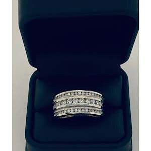 Custom White Gold Diamond Ring