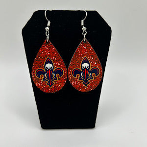 Red Lets Geaux Pels Earrings!