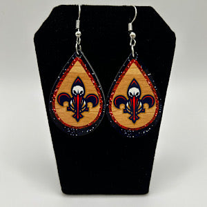 Pels Tear Drop Earring With Sparkle Border!