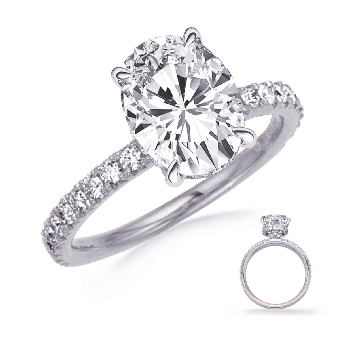 14kt White Gold Engagement