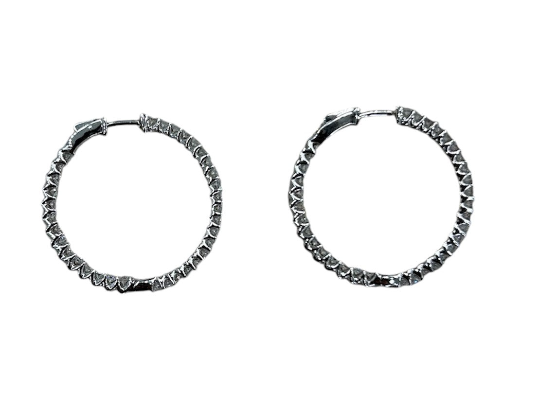 2ctw Inside Out Lab Diamond Hoop Earrings!