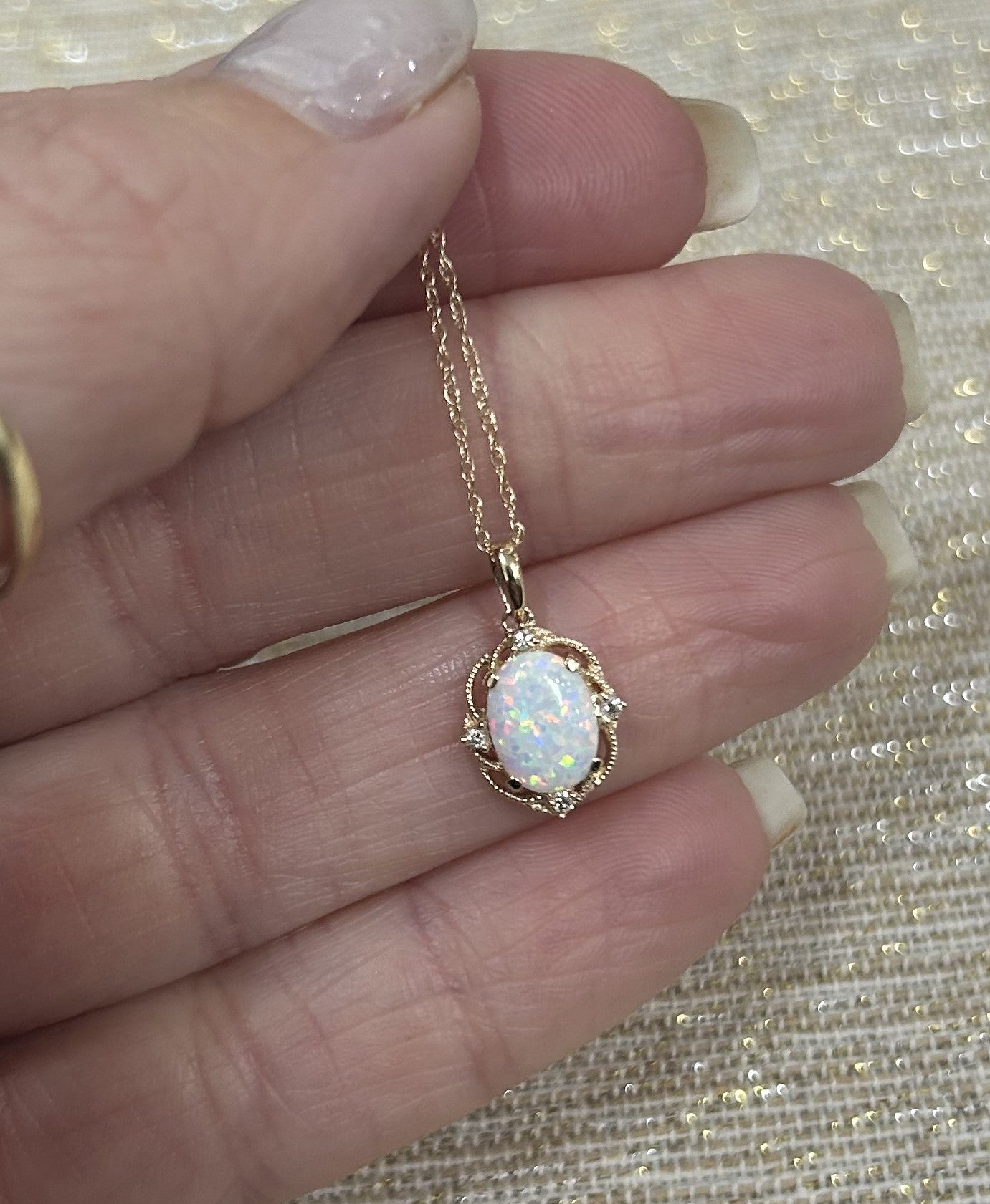 Yellow Gold Opal Lady