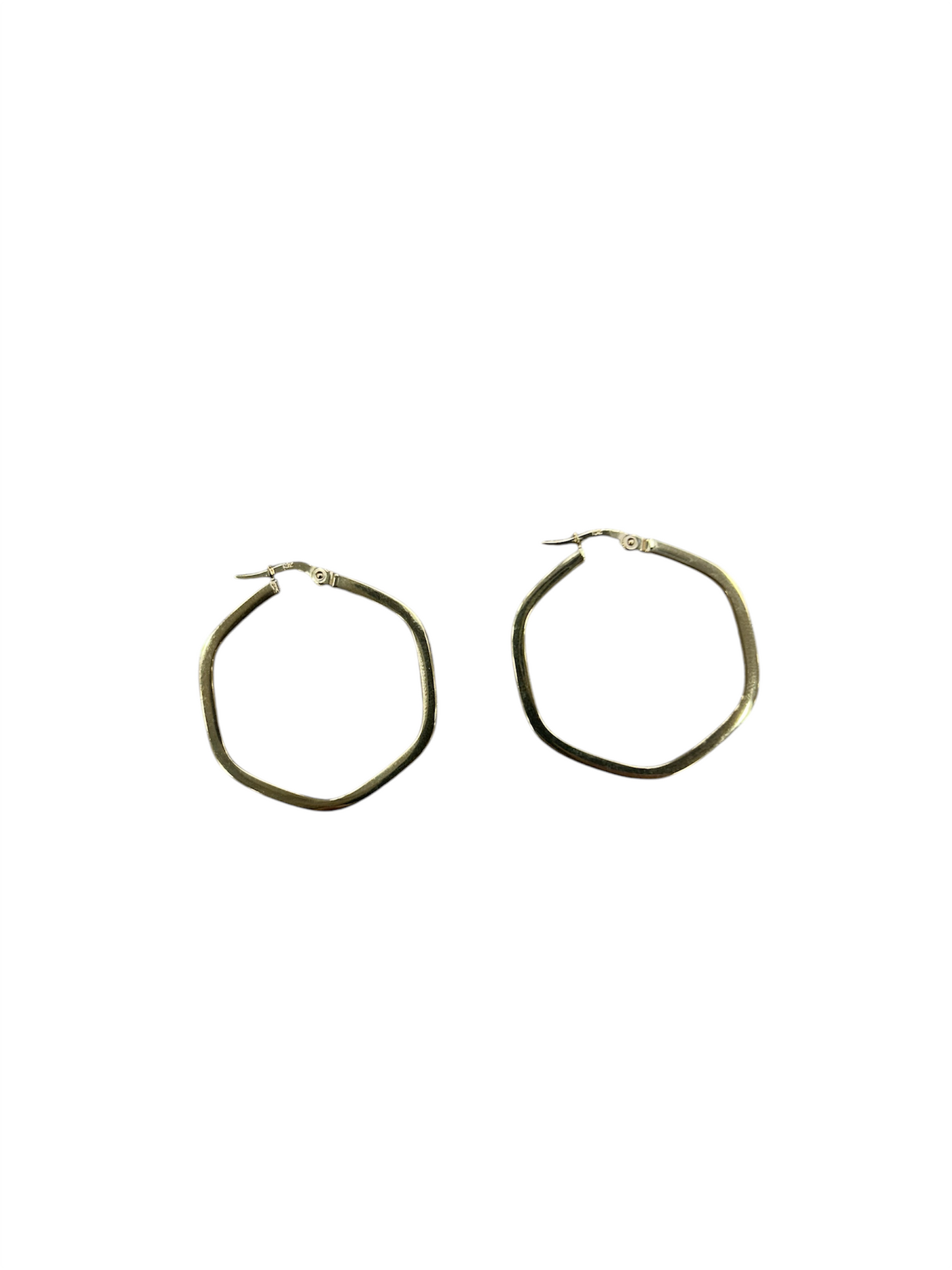 10kt Yellow Gold Octagon Shape Earrings!