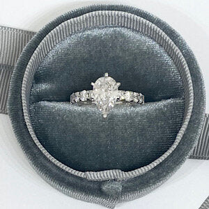 14kt White Gold Engagement Ring Containing 3ctw