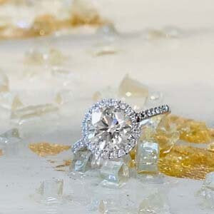 White Gold 2.25ctw Round Diamond Engagement Ring