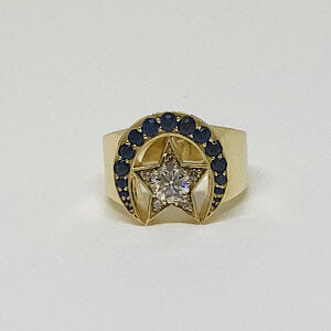 14kt Yellow Gold Police Officer Ring