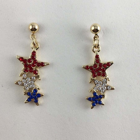 Bling Star Dangle Earrings