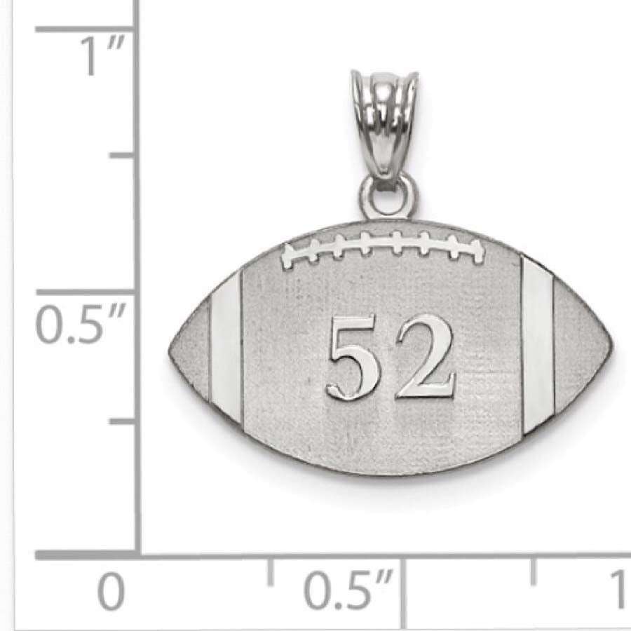 Sterling Silver Football Pendant