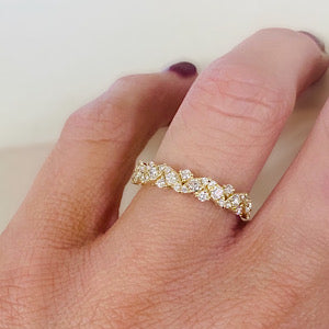 14kt Yellow Gold .52ctw Round Diamond Fashion Ring