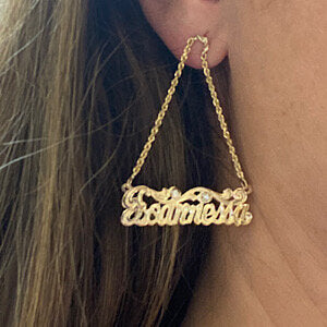 10ky Yellow Gold Rope Chain Earrings!