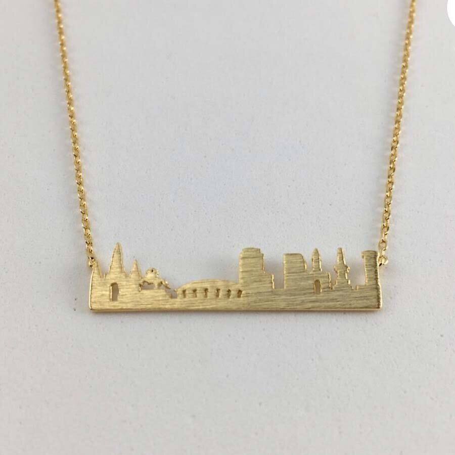 Gold Plated New Orleans Skyline