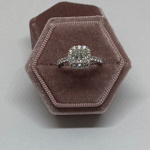 14kt White Gold Engagement Ring Containing 1.25ctw