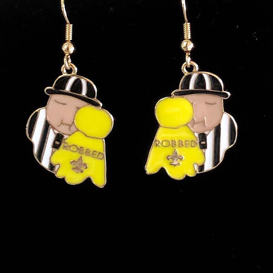 Robbed By The Ref Earrings!