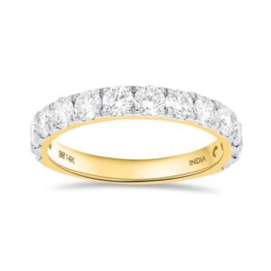 LAB GROWN! 14k YG 50ctw Prong Set Lab Grown Diamond Essentials Band