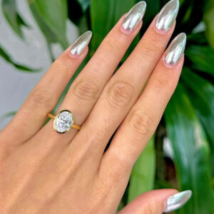Bezel Set Oval Lab Diamond