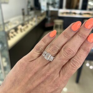 Past Present & Future Emerald Cut Lab Grown Ring!