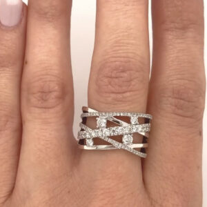 10kt White Gold 5.3G 1ctw Diamond Ring