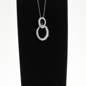 Silver .50CTW LG Diamond Pendant