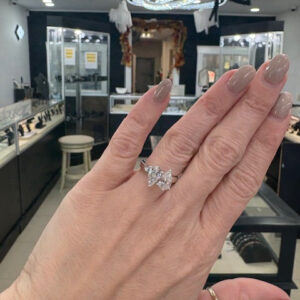 Toi et Moi Pear Lab Grown Diamond Ring