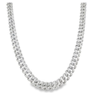 5CTW Lab Grown Miami Cuban Link Necklace