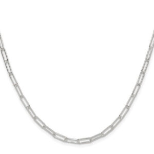 Sterling Silver Polished Paperclip Chain