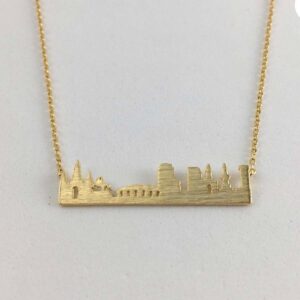 Gold Plated New Orleans Skyline