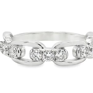Silver .925AG 0.50ctw Round Brilliant Cut Lab Grown Diamond Ring